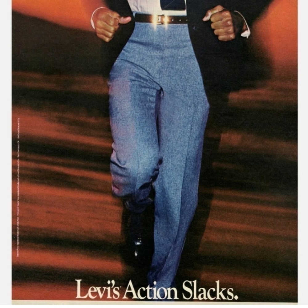 1970-1980’s deadstock Levi’s action slacks size 38x32 men’s dress pants slacks  